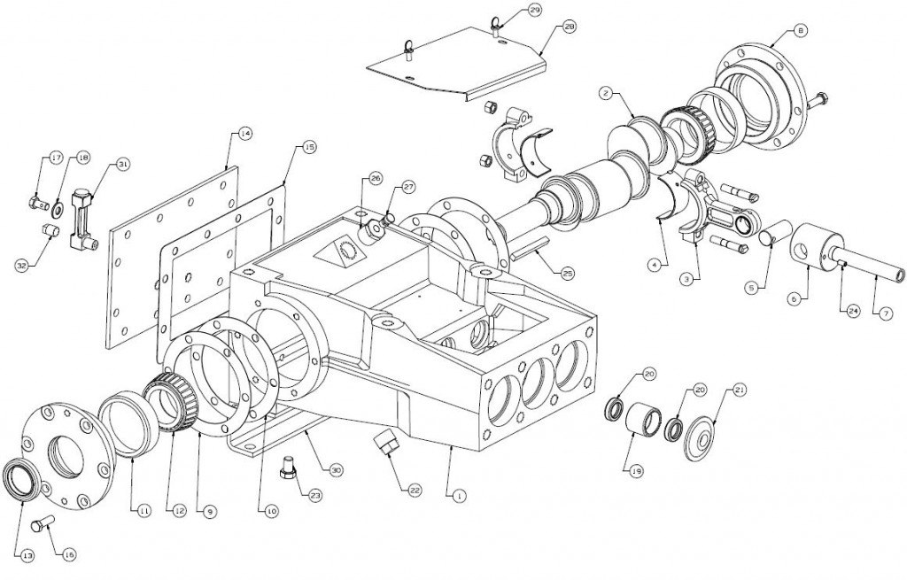 Dupagro FMC L06 Crosshead Assembly