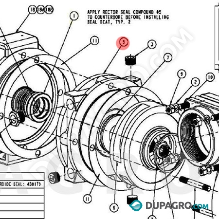 Dupagro_3604050_Pump_RESERVOIR_(102035-01)_John_Blue_S-3320_S3320_S-3325_S3325_Straightline_Performix_Mixer_Ultra_Mixer_Diesel_Mixer_Unimix_13.0_24.0