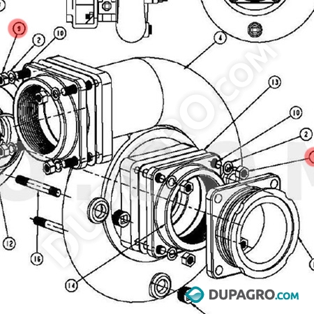 Dupagro_3604090_Pump_38_nut_SS_(S-3557)_John_Blue_S-3320_S3320_S-3325_S3325_Straightline_Performix_Mixer_Ultra_Mixer_Diesel_Mixer_Unimix_13.0_24.0